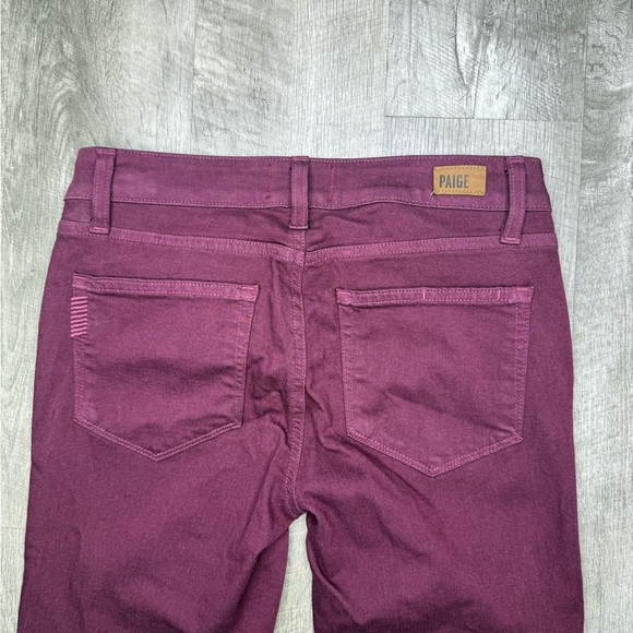 PAIGE Mulberry Denim Jeans Size 28 - Picture 4 of 8